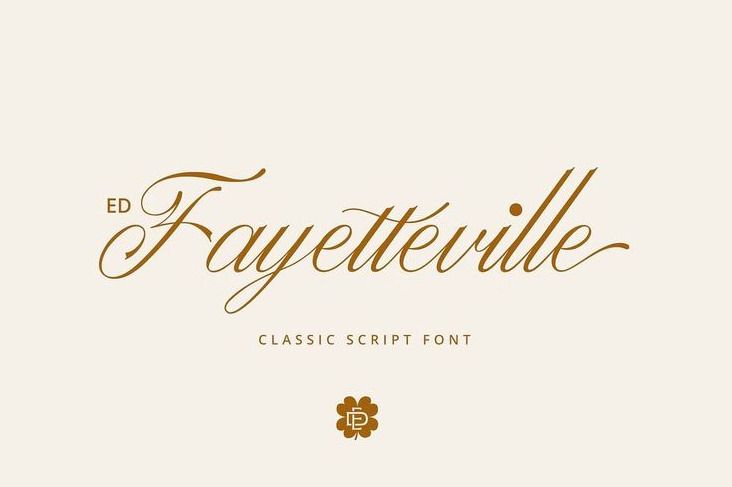 ED Fayetteville Script — CALLIGRAPHY FONT