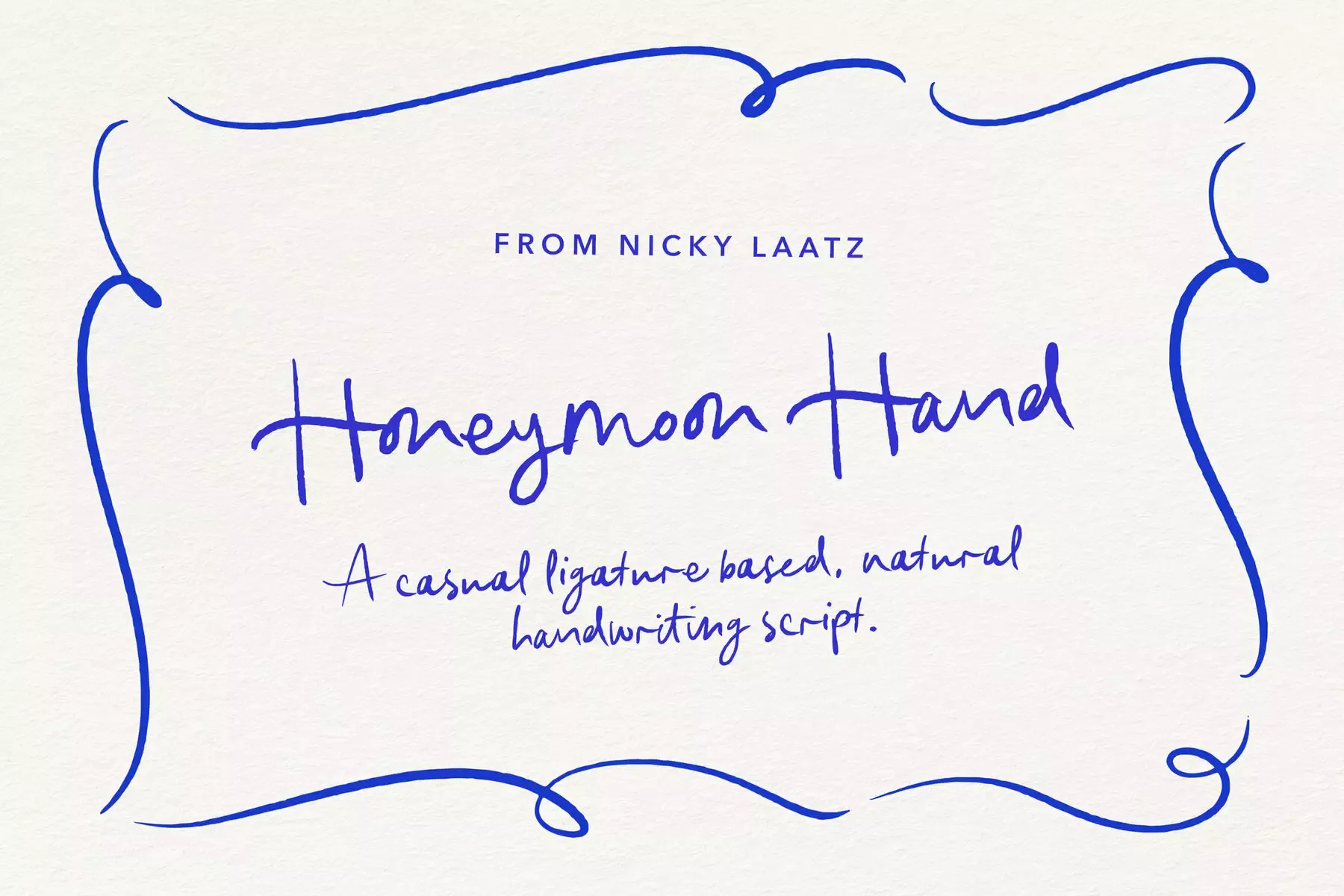 Honeymoon Hand Font