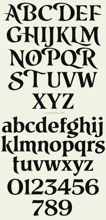 LHF Prentice font
