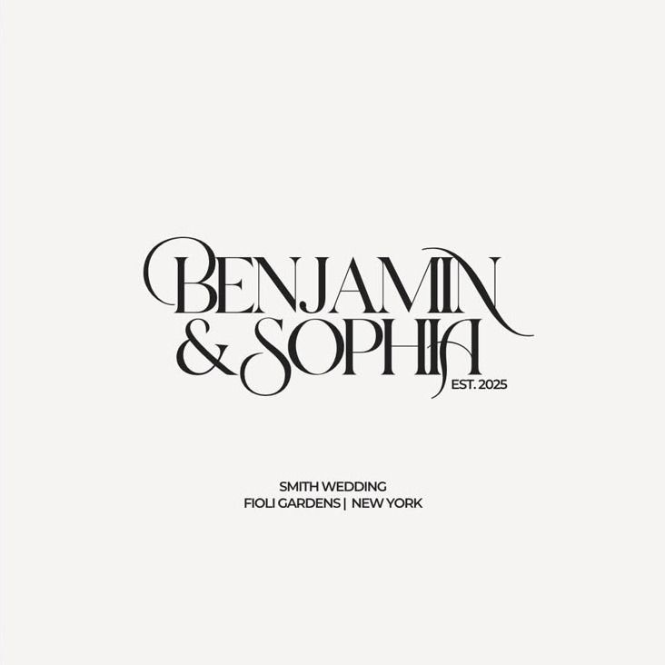 Couple Monogram for Wedding, Wedding Monogram Template, Wedding Logo, Initial Logo, Personalized Mo