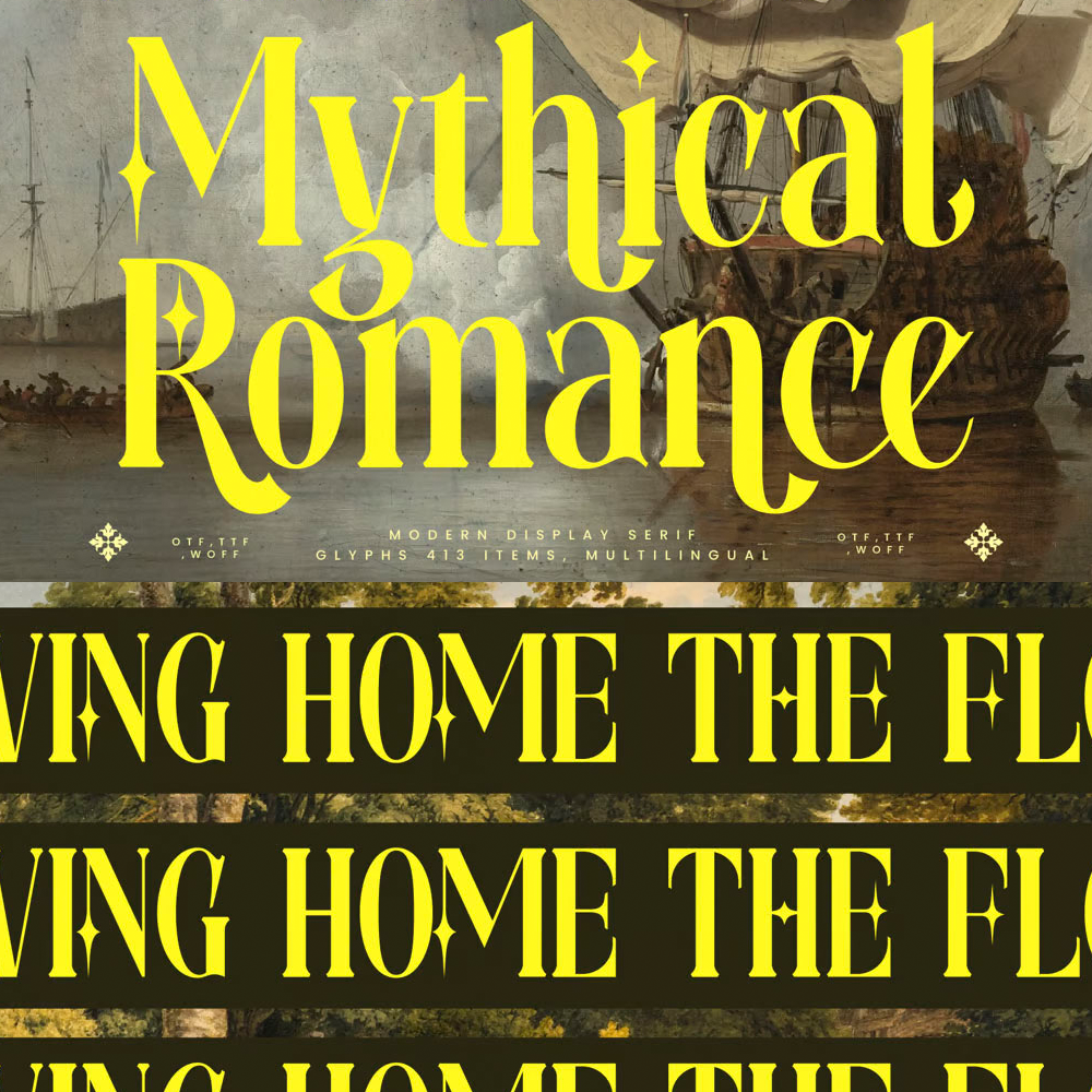 🔮Mythical Romance Font is a type of serif font with a classic design inspired by🔮