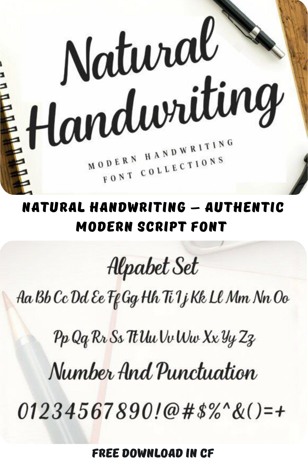 Natural Handwriting – Authentic Modern Script Font