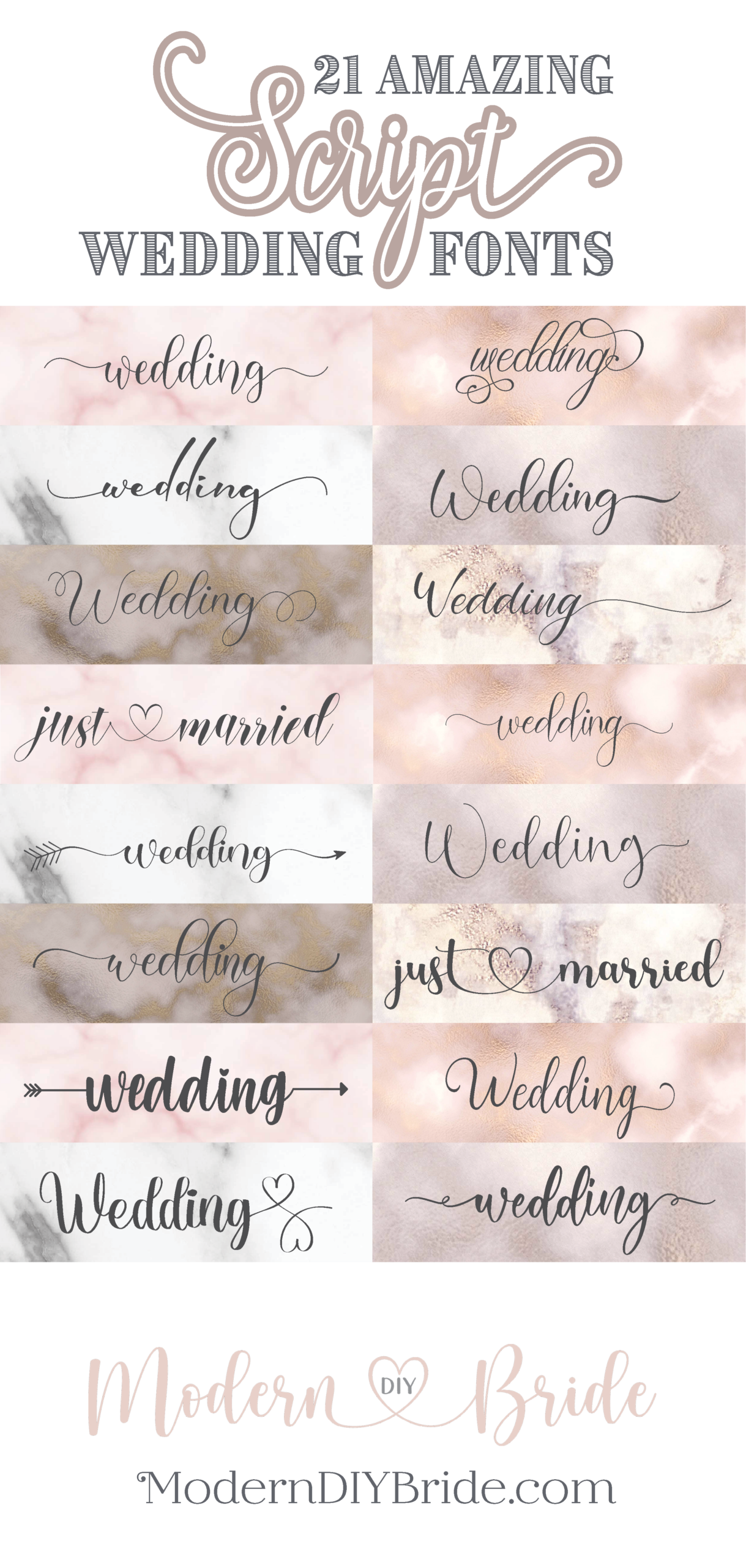 21 Amazing Script Wedding Fonts