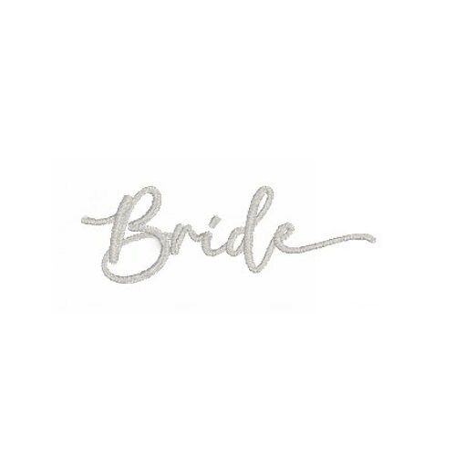 Elegant Bride Embroidery Design: Wedding Text (digital Download) — Etsy UK