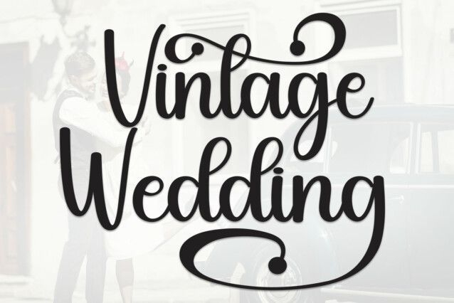 Vintage Wedding Script Font