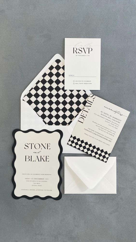 🤍Modern Wedding Invitation