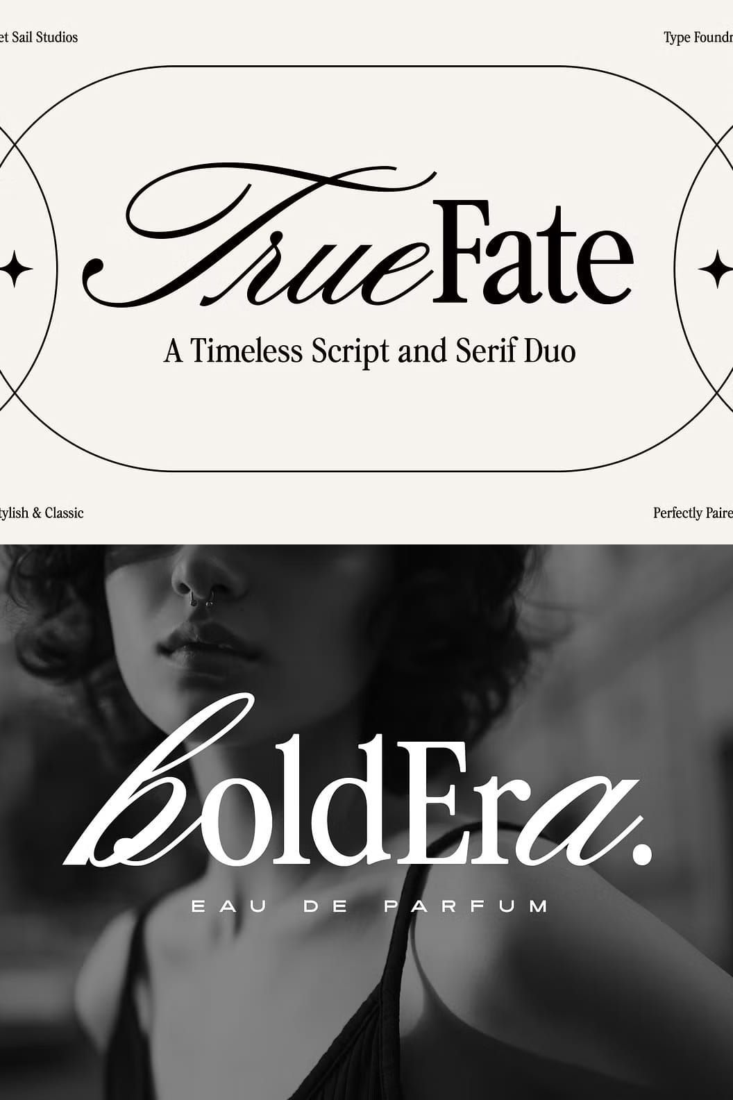 True Fate Script & Serif Font Duo — Siteoutsite
