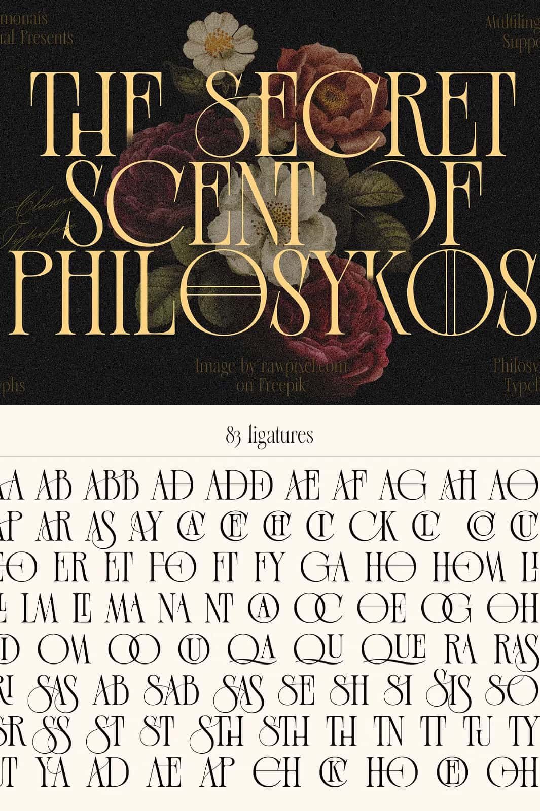 Philosykos — Fancy Classic Serif — Leasted — Graphics Template Resources