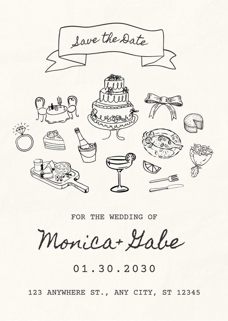 Custom Digital Wedding Invitation Design