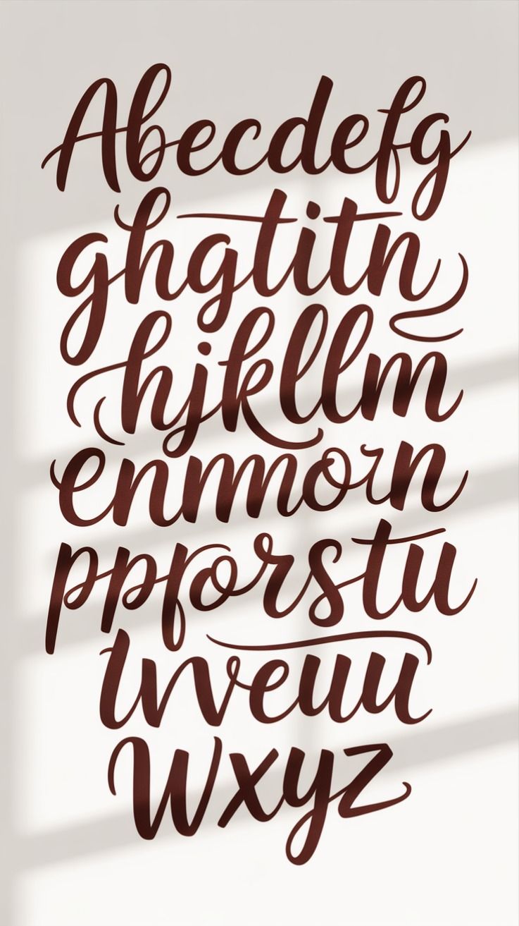 Elegant Handwritten Font | Modern Calligraphy Alphabet