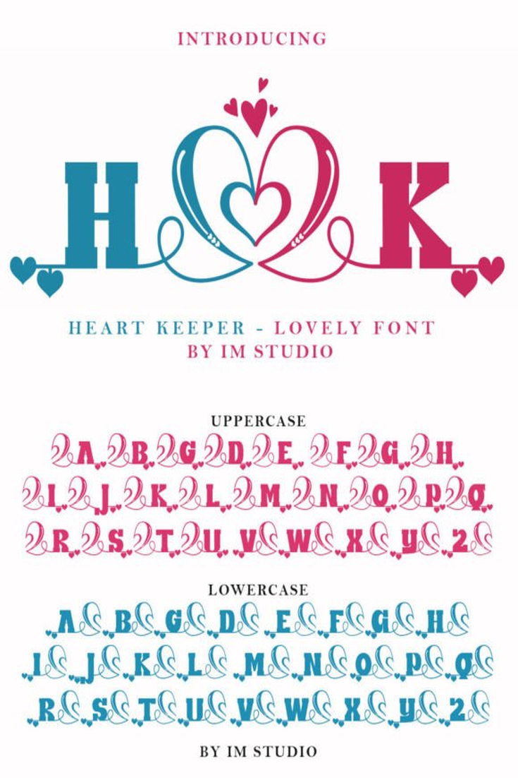 Lovely Hearts Font: Valentine’s Day Design