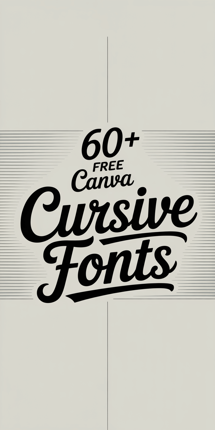 60+ Free Canva Cursive Fonts for Elegant Logos & Invitations