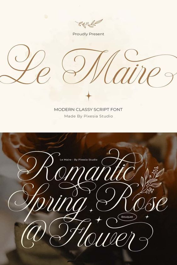 Le Maire — Modern Cursive Script