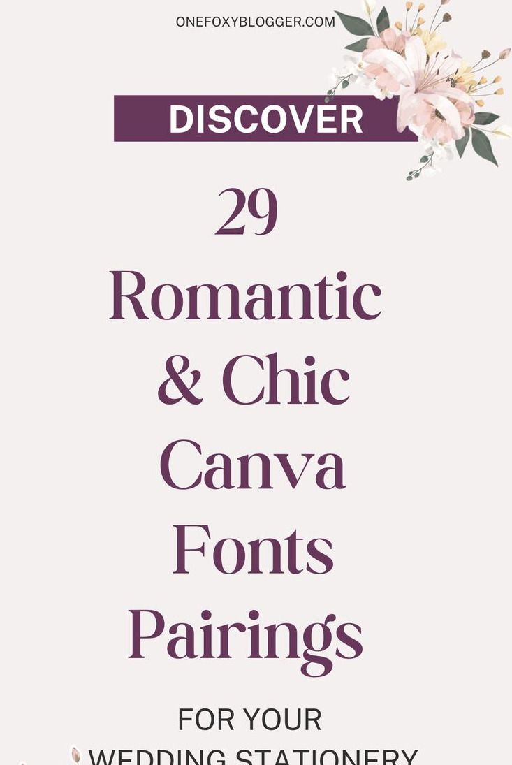 Free Wedding Font Combinations