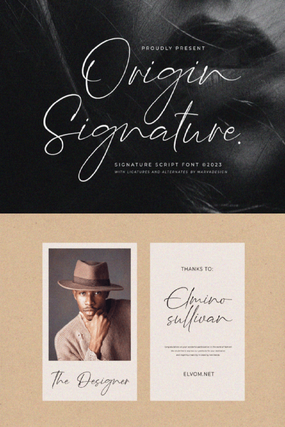Origin Signature Font