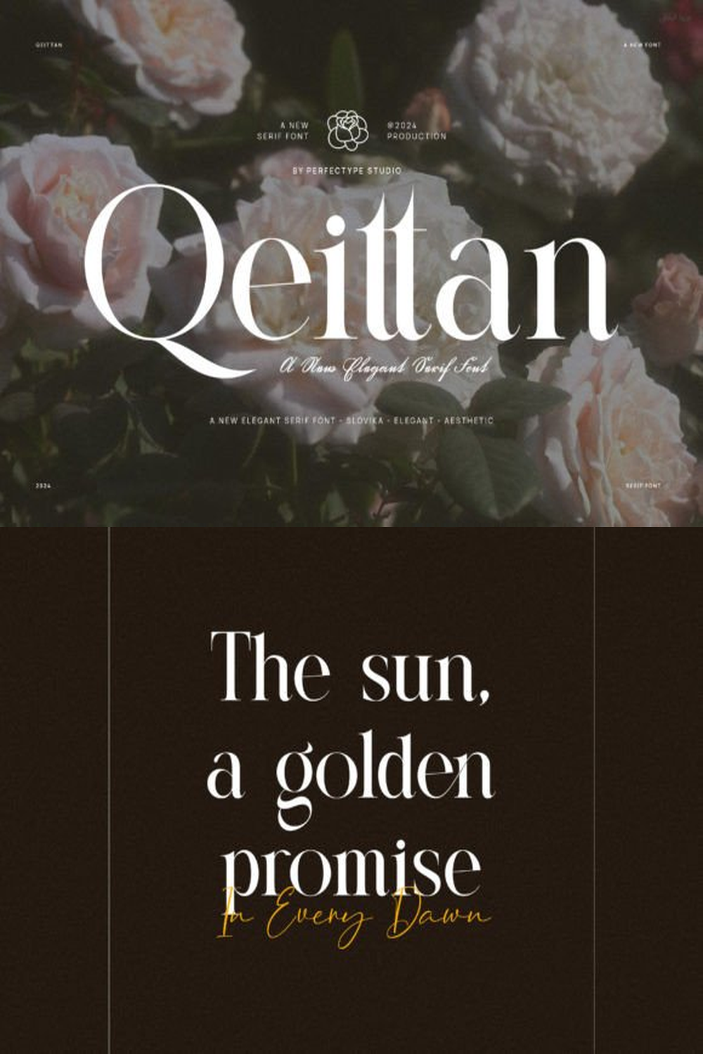 Qeittan Font: Sophisticated Serif for Elegant Logos and Wedding Invitations