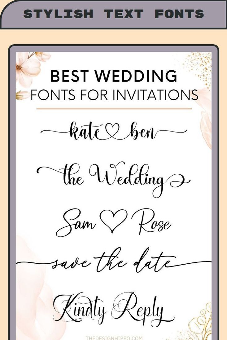 Wedding Invitation Fonts: Bride’s Favorite!