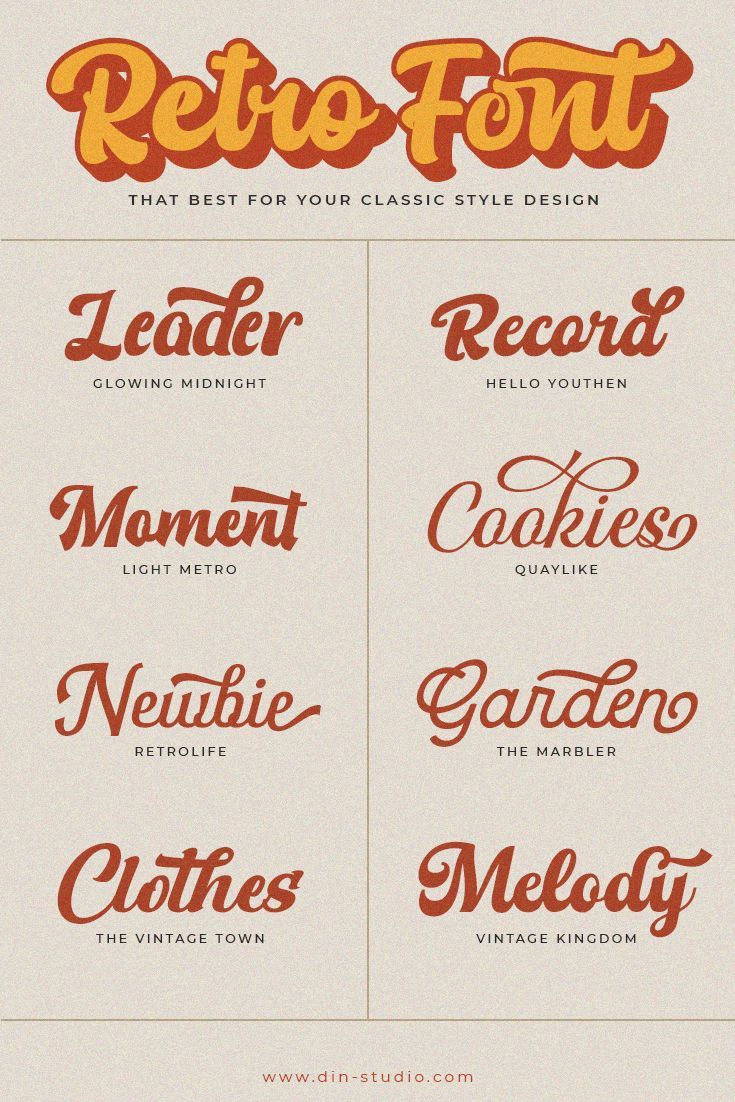 Best Free Retro Font Collections