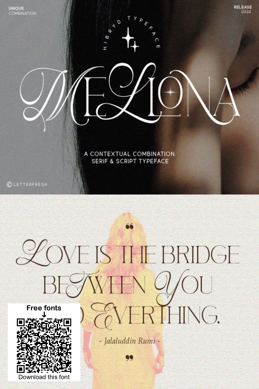 Mellona Font: Elegant Calligraphy Serif for Luxury Branding & Wedding Invitations