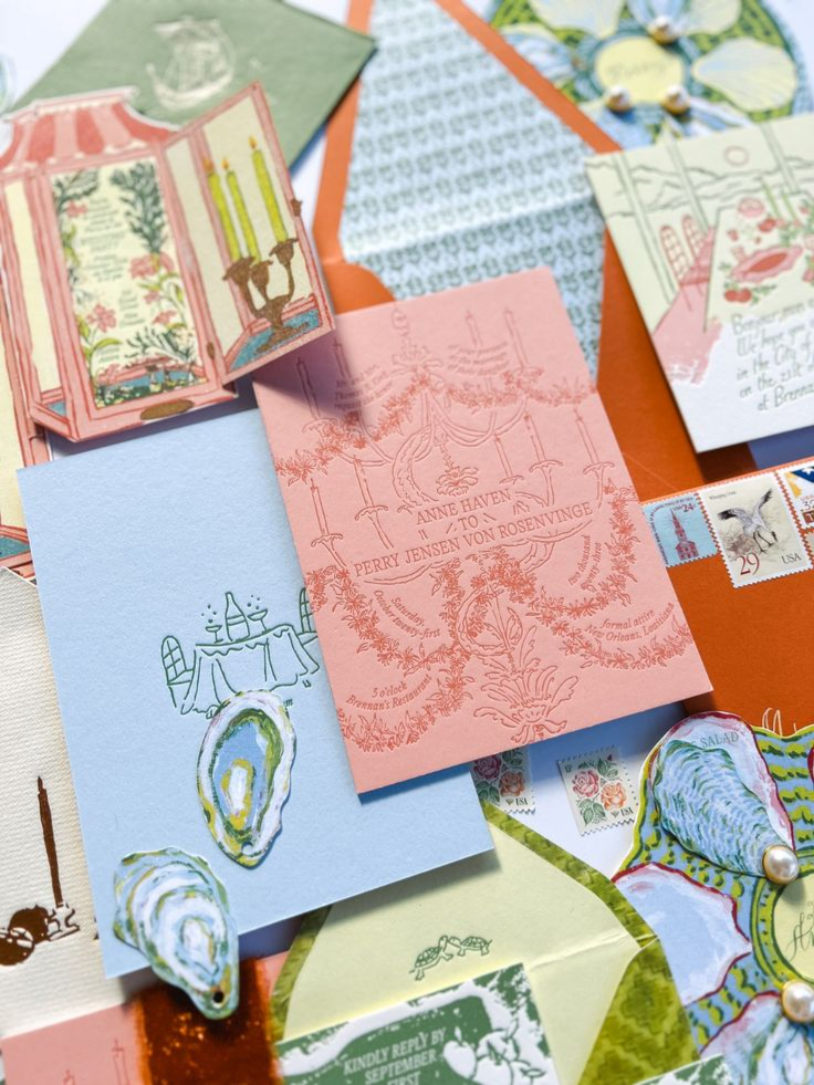 Wedding in New Orleans | Custom Letterpress Wedding Invitations