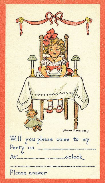 Vintage party invitation
