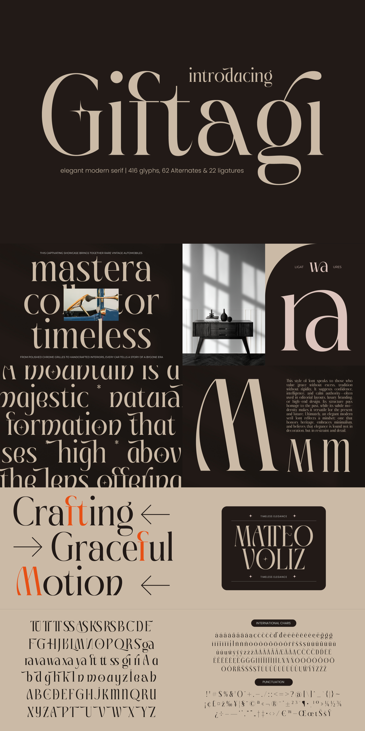 Giftagi — Elegant Modern Serif Font