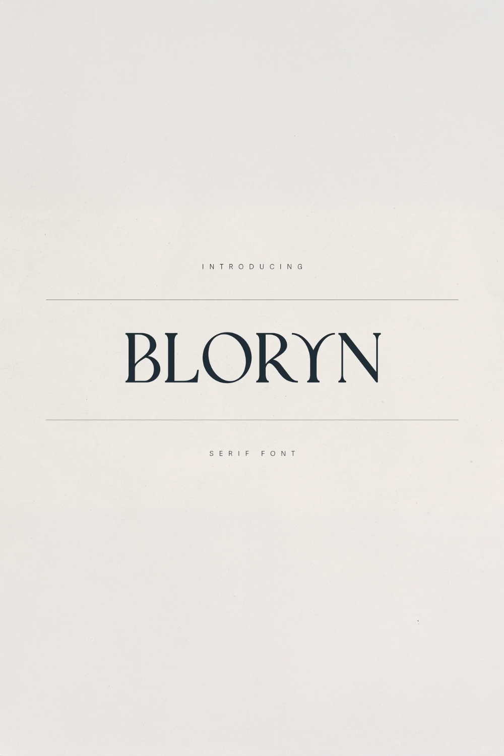 Bloryn — Elegant Serif Font