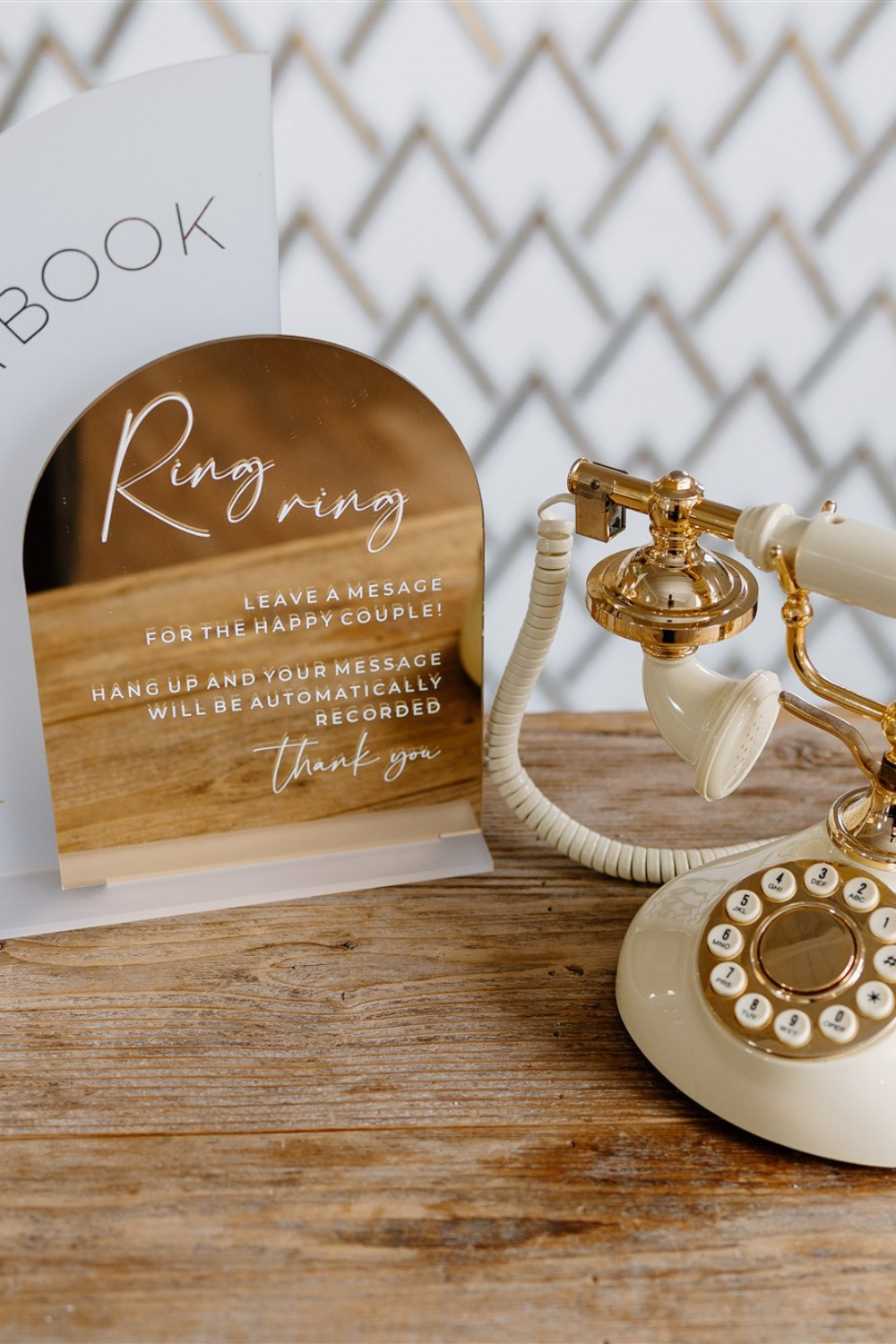 Unique Wedding Guest Book Ideas | Vintage Phone Audio Wedding Guest Book