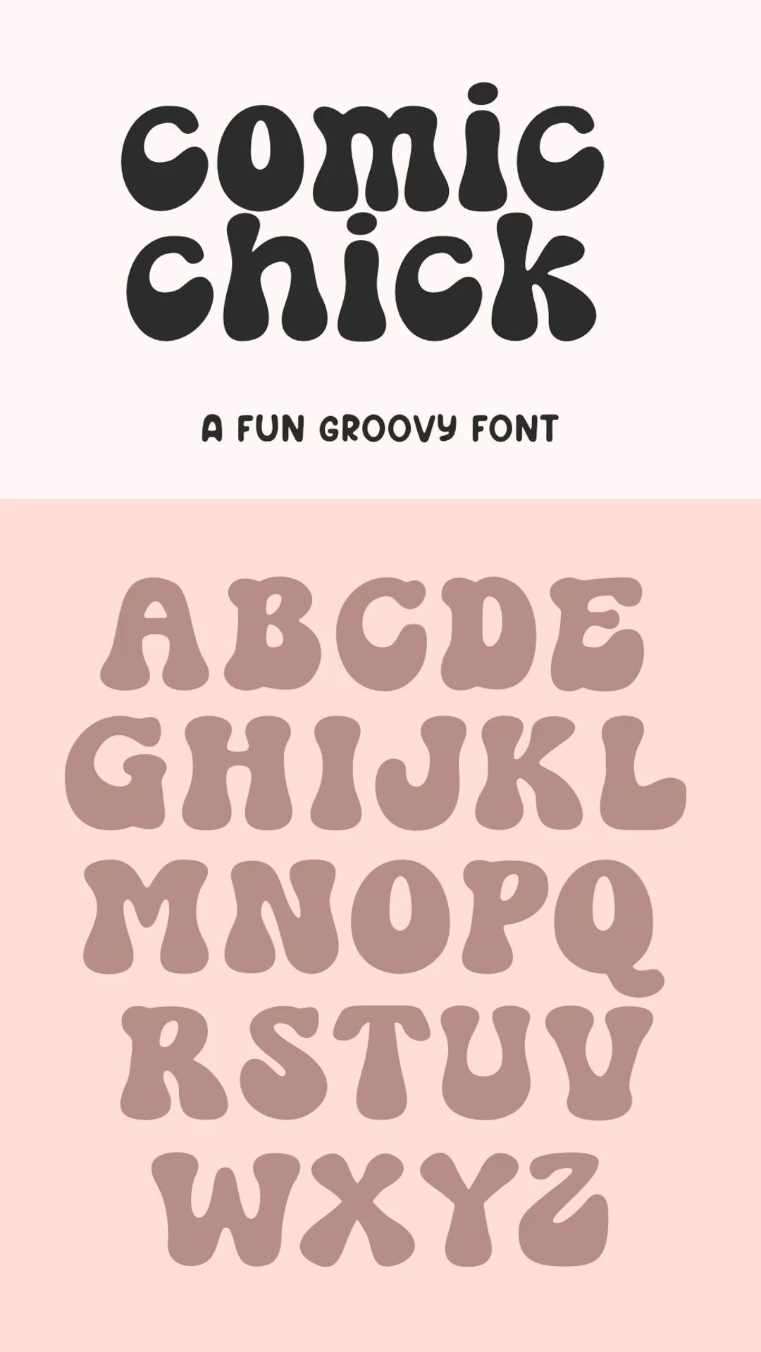 A fun groovy font