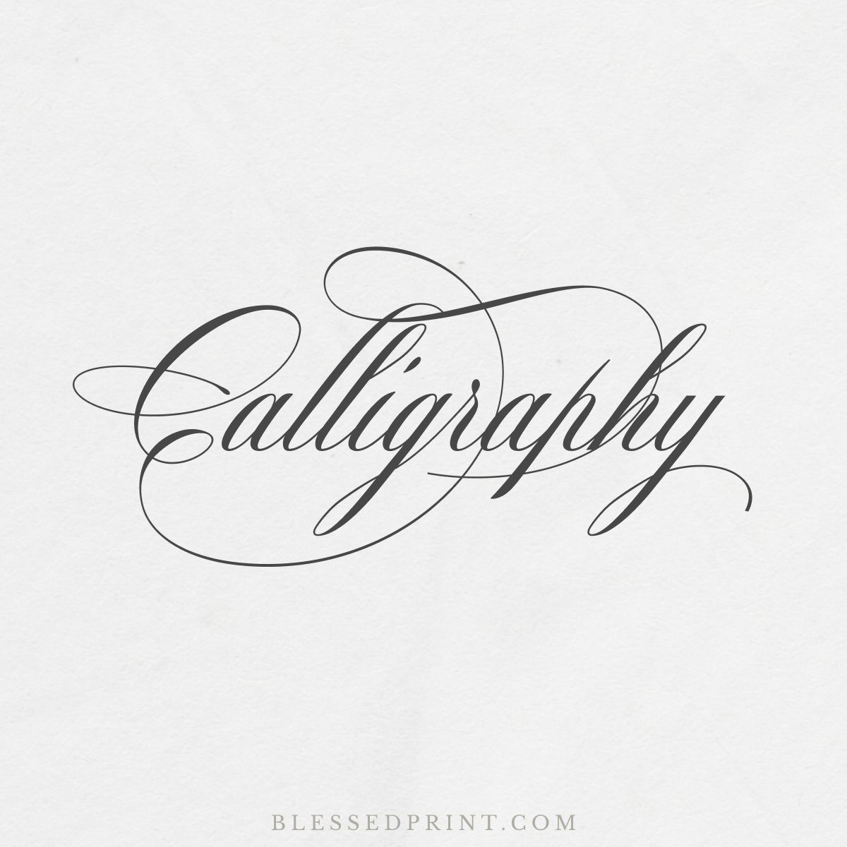 Calligraphy Wordmark – Mozart Script Font Example