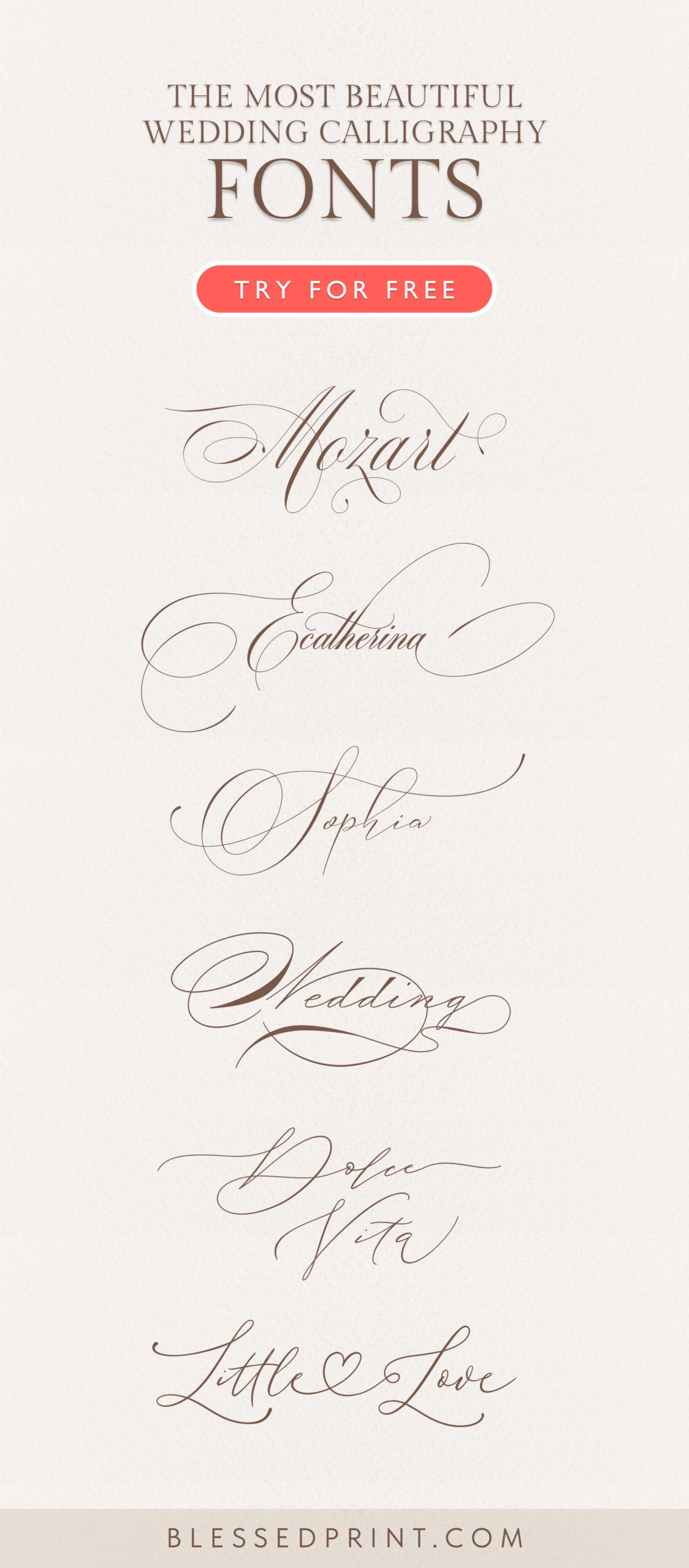 Download free demo fonts | Font shop — Blessed Print