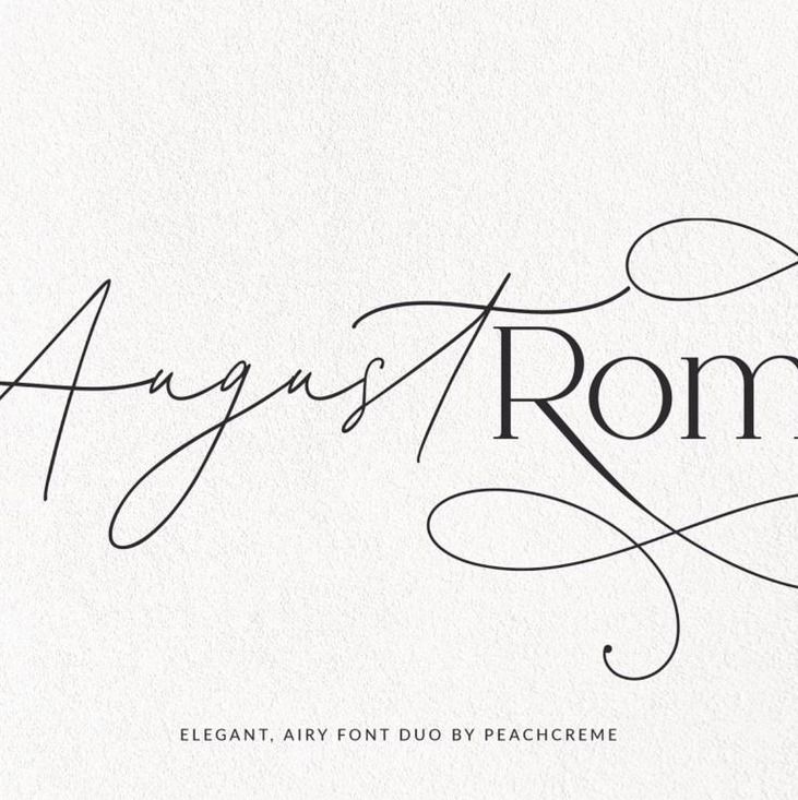 August Roma//Elegant Luxury Font Duo
