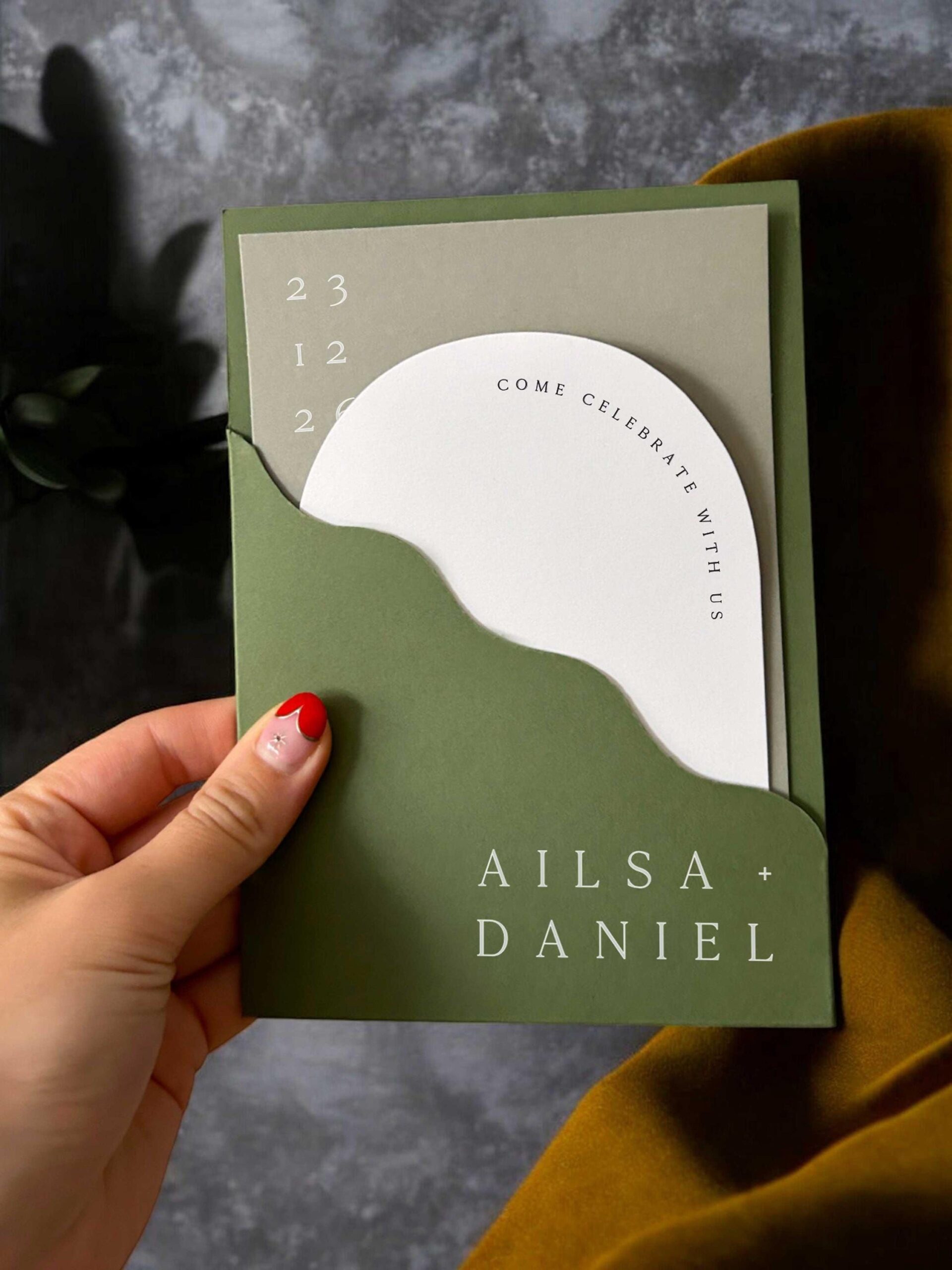 Chic Simple Wedding Invitations | Tailored Unique Touches for Your Memorable Day | Ailsa