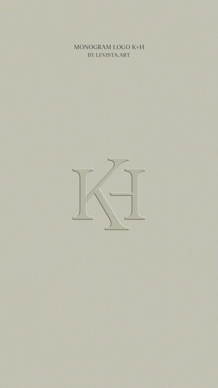 Monogram Logo | KH Initials | Letter Logo Design