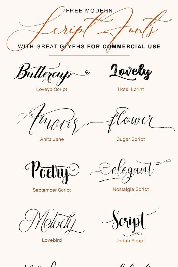 Free Modern Script Fonts With Stylish Glyphs For Commercial Use