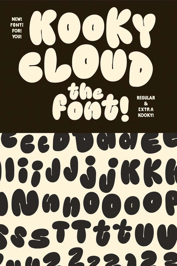 Kooky Cloud! Unique Bold — The Suppply Co Handwriting fonts logos #handwritingfo