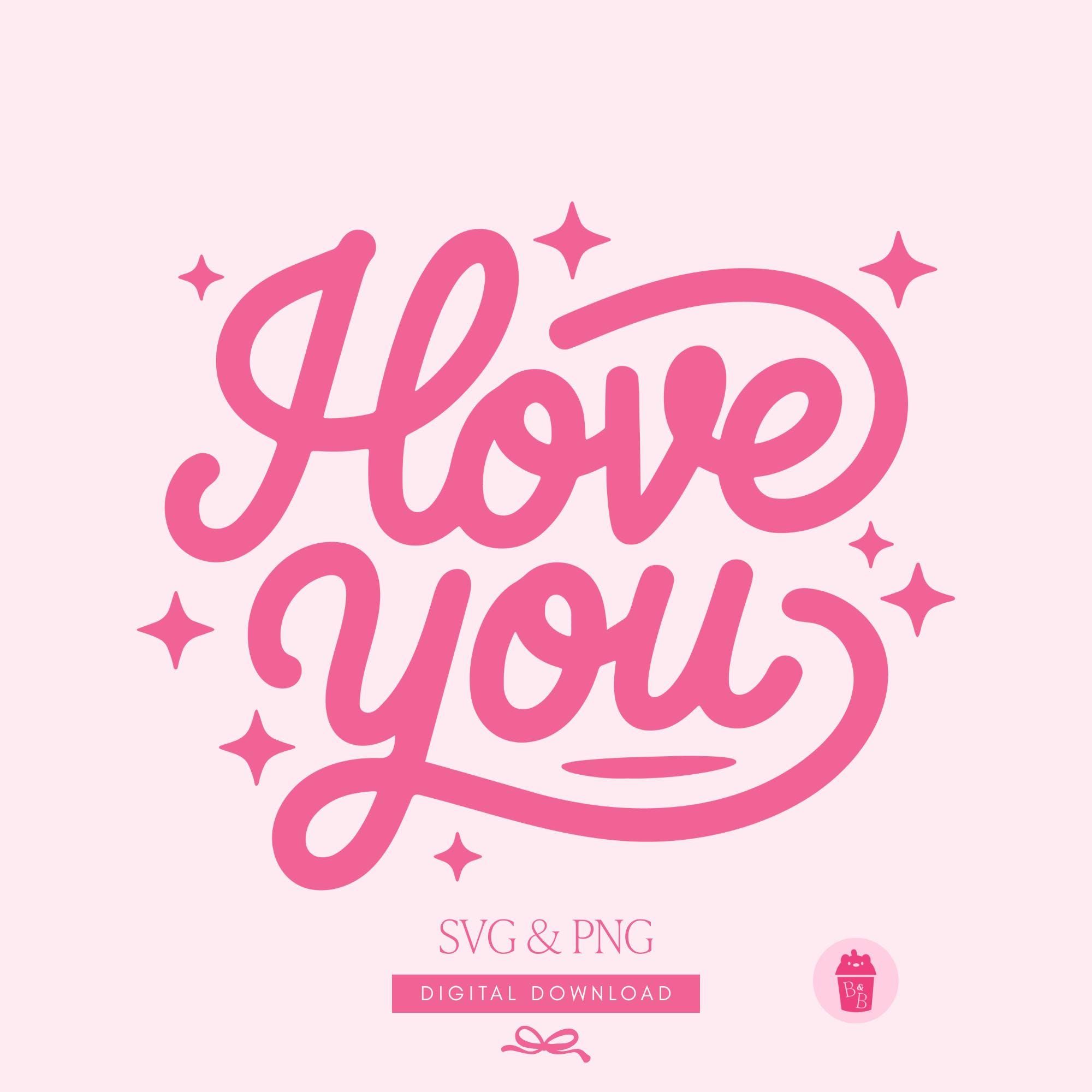 Je t’aime SVG écriture cursive, fichier coupe Svg Xoxo Saint-Valentin, amour Saint-Valentin png pour chemises