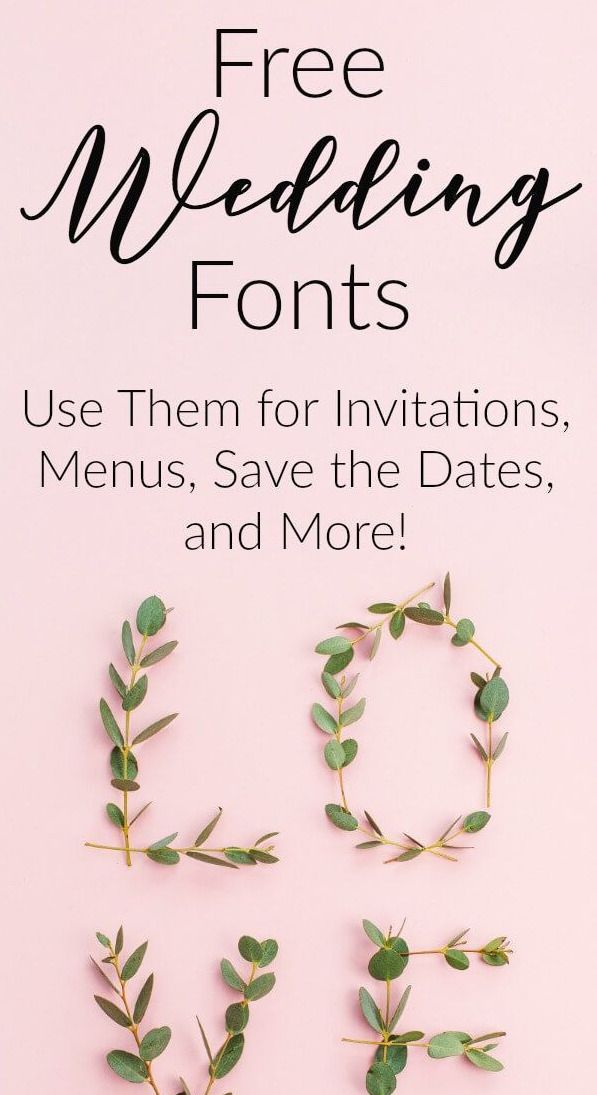 Free Wedding Fonts and Free Wedding Clipart