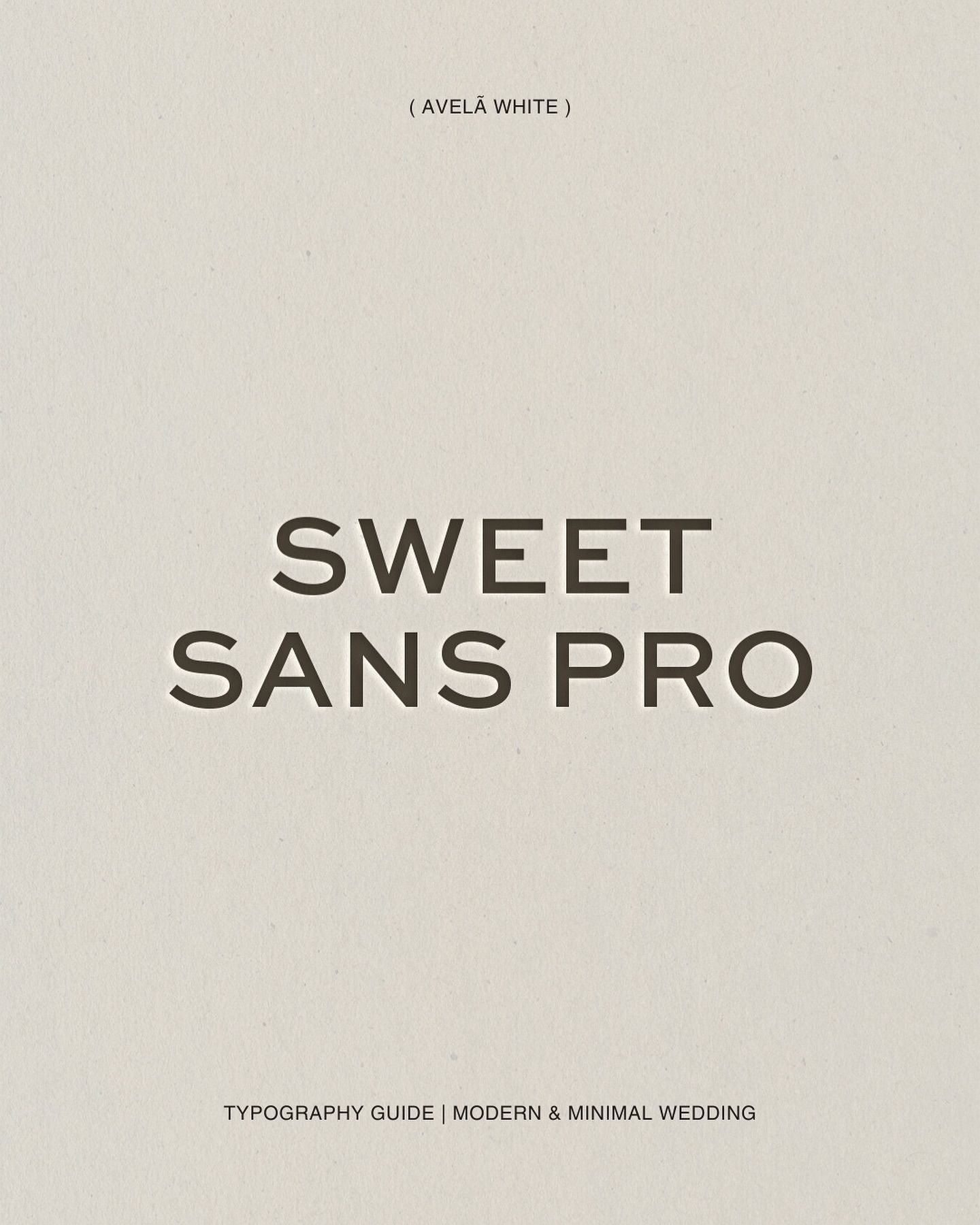 Minimalist Sweet Sans Pro Font