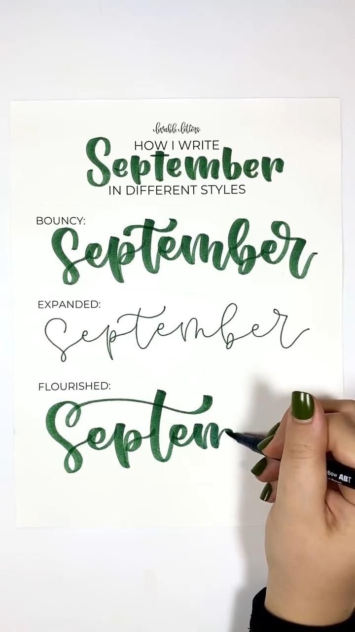 Lettering in Different Styles | Lettering Styles | Lettering Tutorials | Calligraphy Tutorials