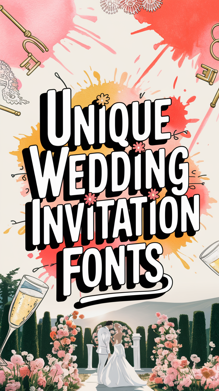 Unique Wedding Invitation Fonts to Wow Guests