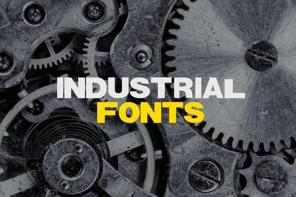 50+ Best Industrial Fonts for Modern Design – Creatisimo