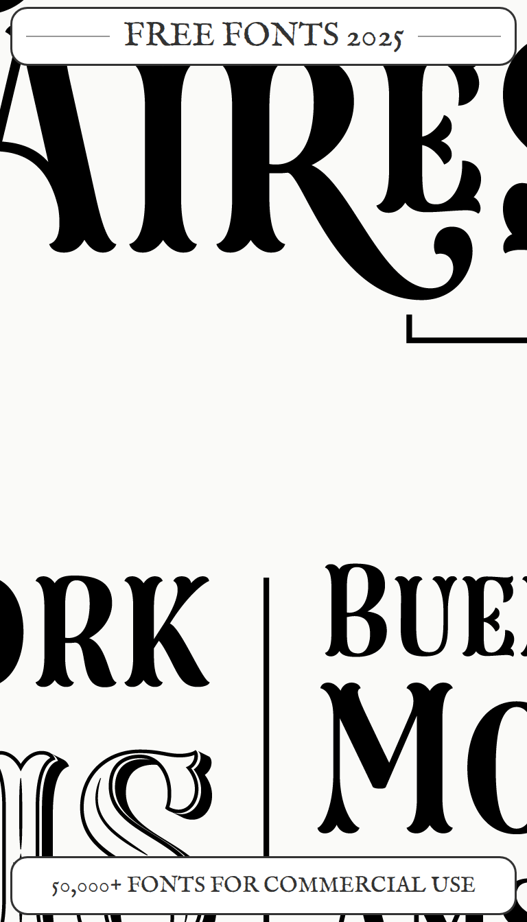 Fuentes gratuitas y de alta calidad en Creative Fabrica