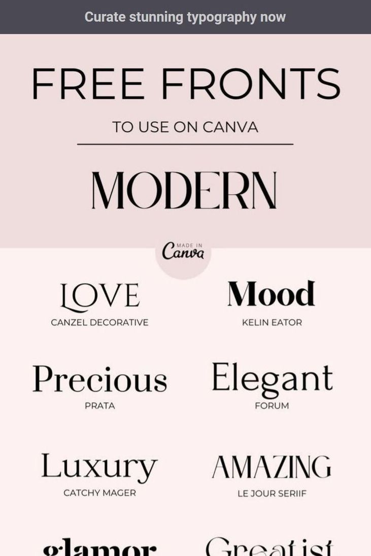 Free Canva Fonts: Modern & Elegant Typography
