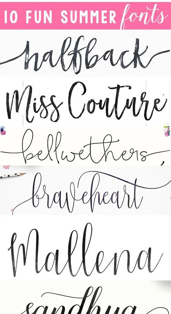 10 Fun Summer Fonts — Simply Clarke