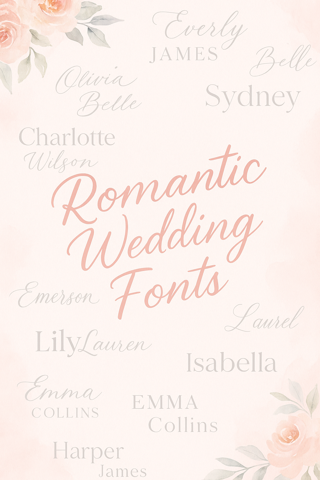 Romantic Wedding Fonts Collection