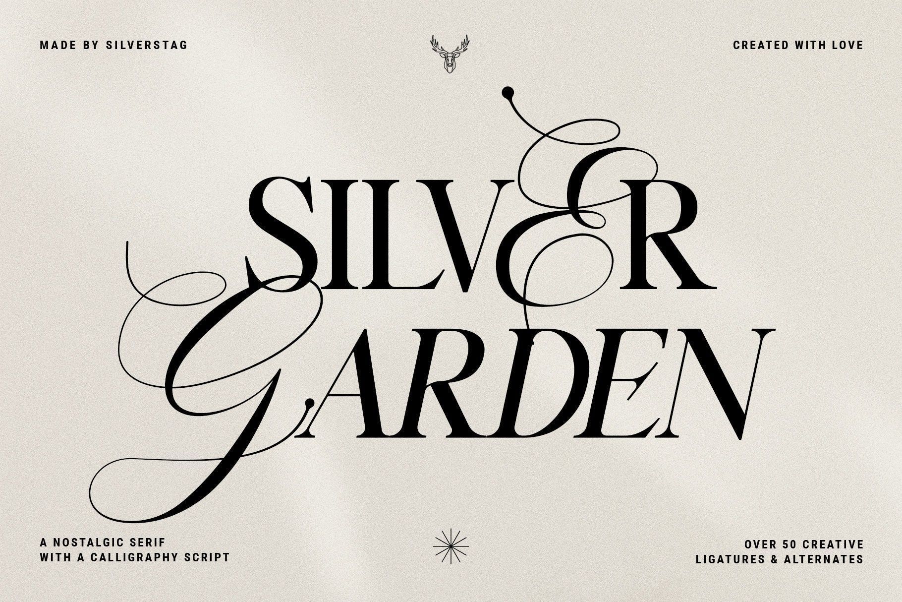 Silver Garden — Nostalgic Font Duo