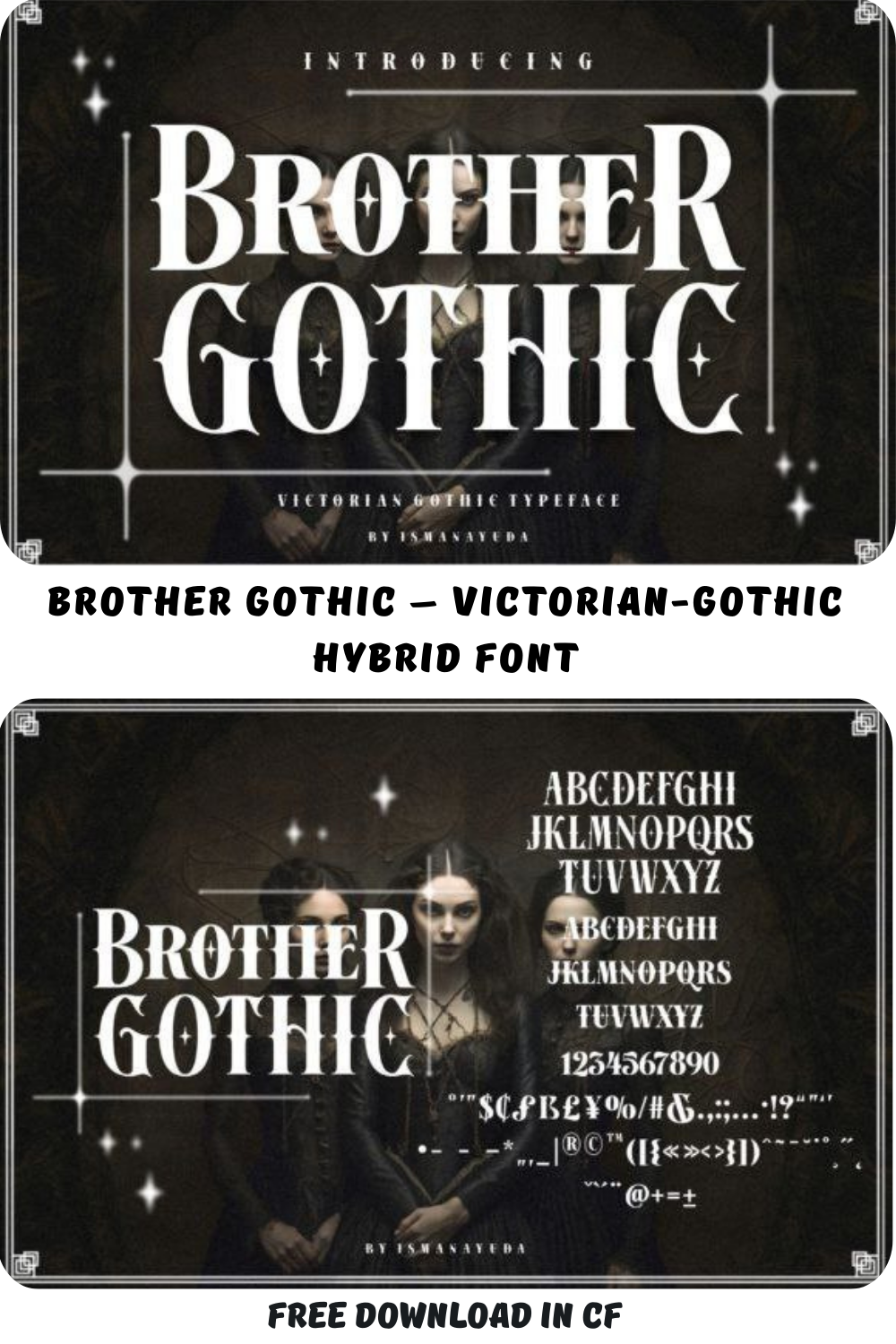 Brother Gothic – Victorian-Gothic Hybrid Font