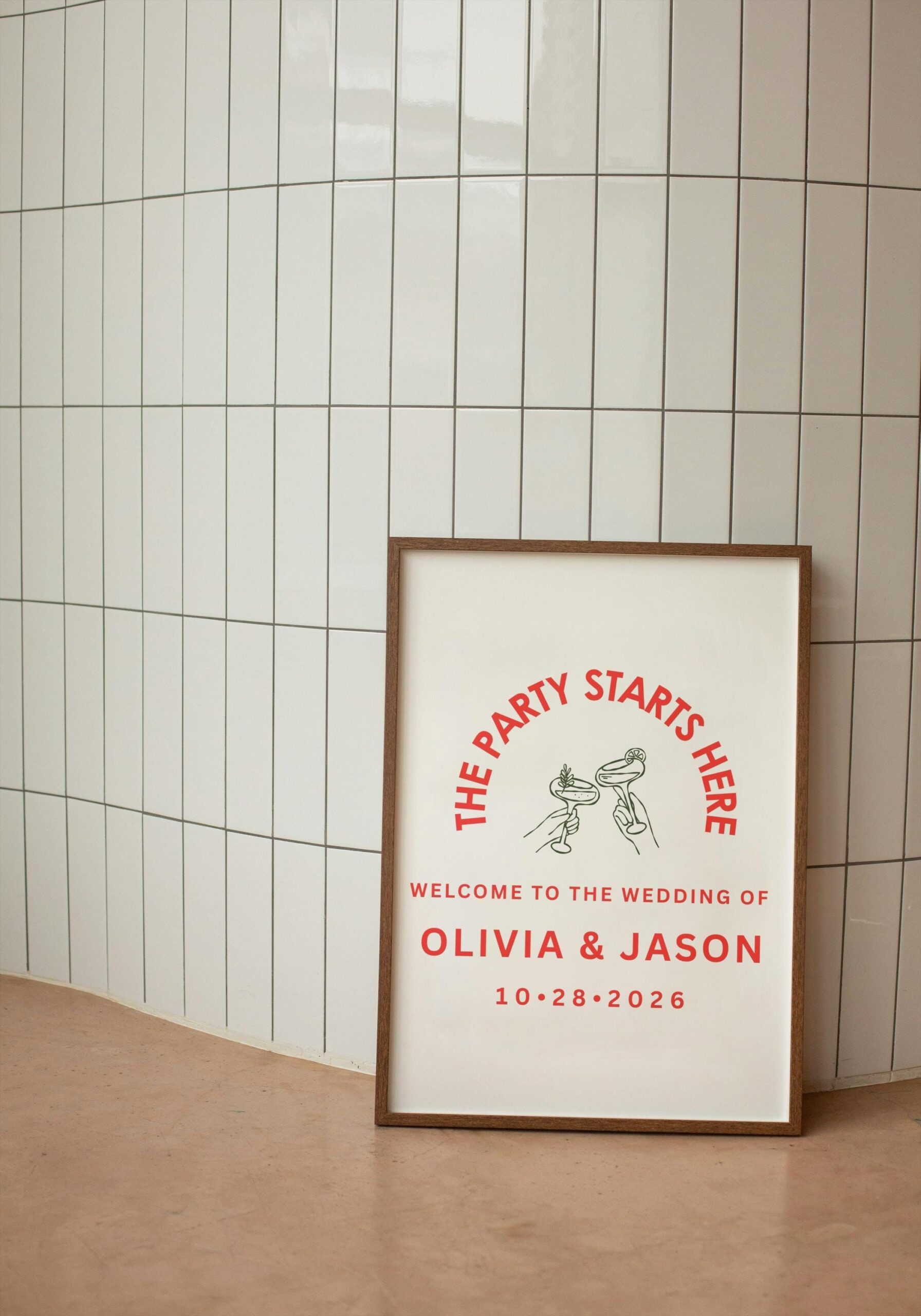 Modèle de plaque de bienvenue pour mariage Grande plaque de bienvenue plaque de bienvenue moderne plaque de bienvenue élégante plaque de bienvenue minimale pour mariage