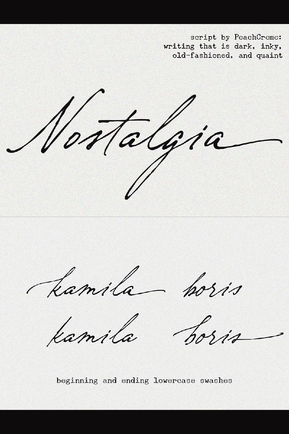 Nostalgia // Vintage Script Font — Wedding Fonts